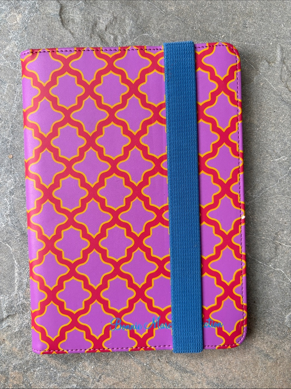 Pink & Orange Patterned Tablet Case, Bonnie Marcus Collection, Universal 7 in